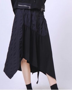 層疊不規則時尚半截裙 (韓國女裝) - 84128 - 限時勁減7折